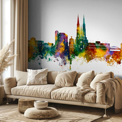 Uppsala Colorful Skyline