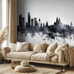 Watercolor Liverpool Skyline