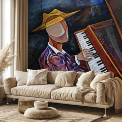 Cubist Piano Man