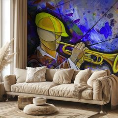 Vibrant Jazz Musician