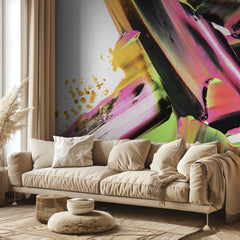 Bold Neon Strokes