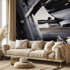 Textured Black White Paint