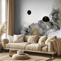 Modern Black Gold Abstract