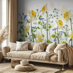Spring Daffodils and Blues