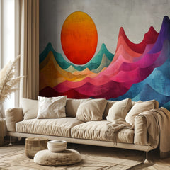 Colorful Mountain Sunset