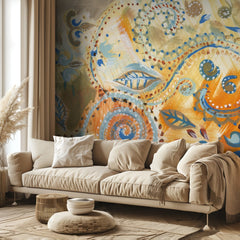 Vibrant Bohemian Paisley Swirls
