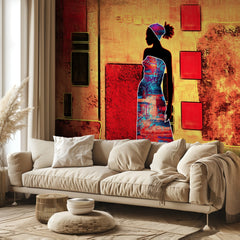Vibrant African Silhouette