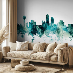 Knoxville Watercolor Skyline