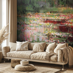 Vibrant Water Lilies Pond