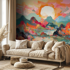 Vibrant Mountain Sunset