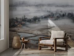 Misty Winter Village