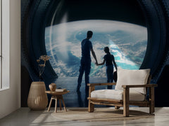 Father Daughter Space View