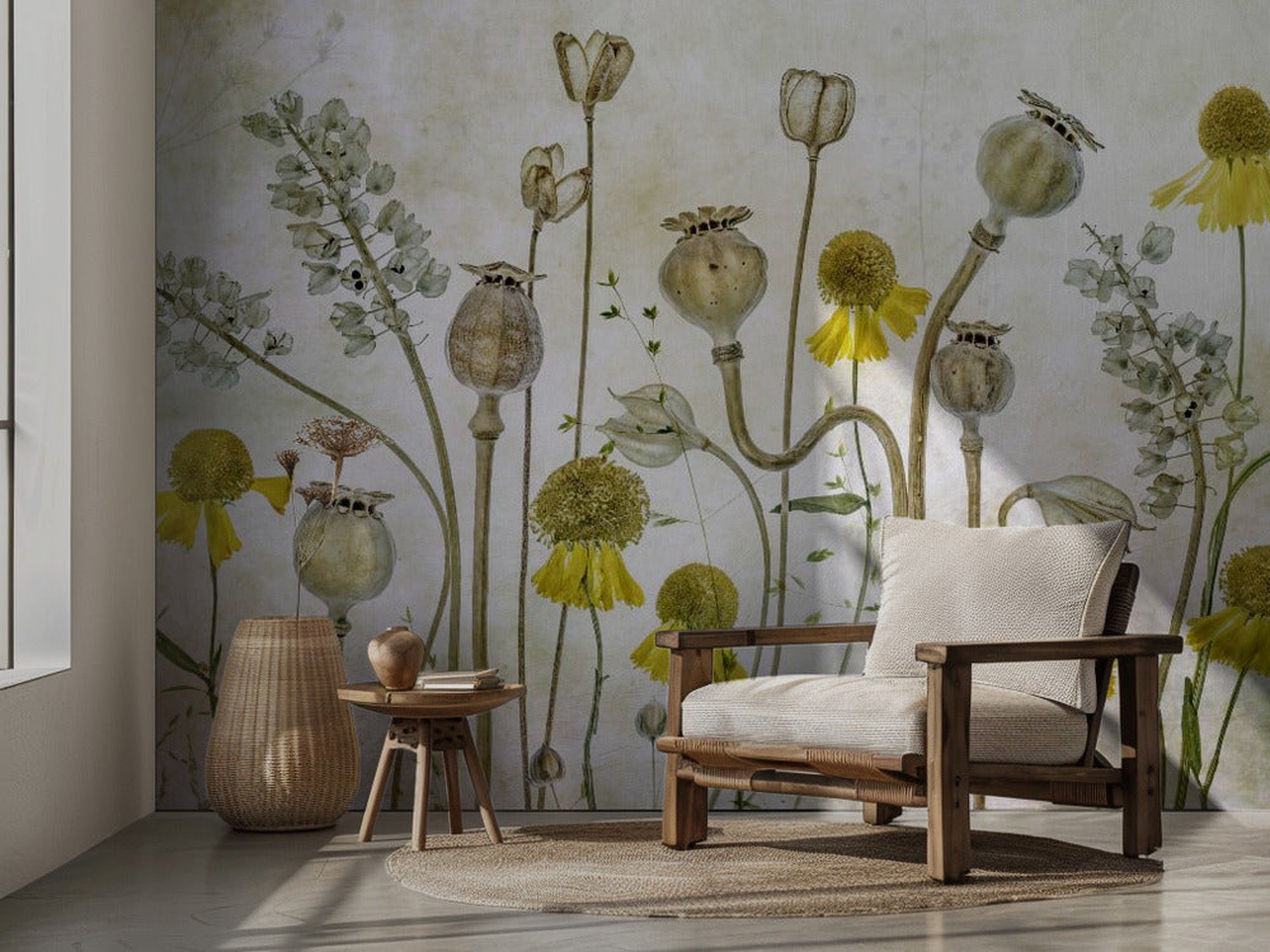 Poppies and Helenium