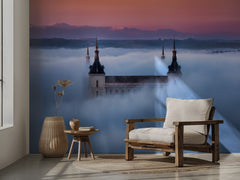 Misty Castle Sunset