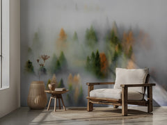 Misty Autumn Forest