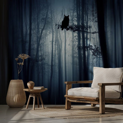 In the forest – Mystisk skogsstämning med ugglor rumsbild 3