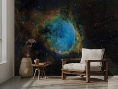 Celestial Blue Nebula