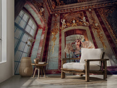 Regal Woman Opulent Palace