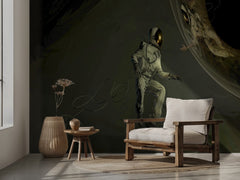 Astronaut's Ethereal Encounter