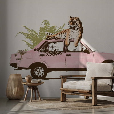 Tiger On Car rumsbild 2