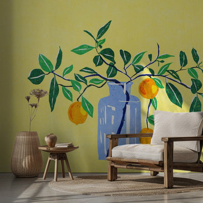 Orangetree - Watercolor Still Life Photo Wallpaper rumsbild 3