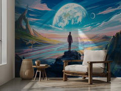 Lone Figure Alien Planet