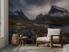 Dramatic Mountain Valley Lake