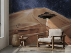 UFO Over Desert Dunes