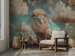 Majestic White Lion Family