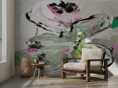 Konst Abstract Purple Violet Pink Hues Floral 1 – kvalitetsprodukt för ett vackrare och mer hållbart hem