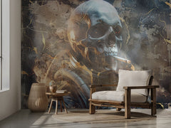 Smoking Cyber Skull