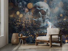Smoking Astronaut Skull