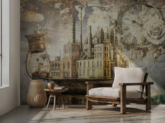 Steampunk City Clock