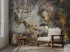 Swinging Monkey Skull Mill