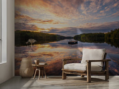 Golden Hour Lake Reflections