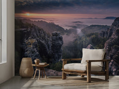 Misty Mountain Sunrise