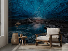 Blue Ice Cave Stream