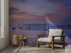 Pink Sky Sailboats