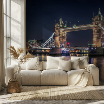 Natt vid Tower Bridge rumsbild 2