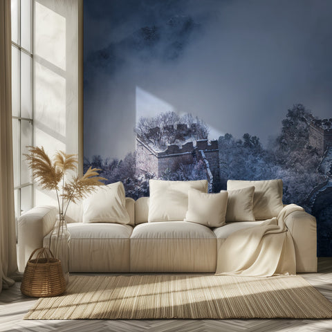 Peach blossom snow of the Great Wall