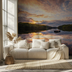 Golden Hour Lake Reflections