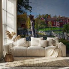 Autumn Swedish Village