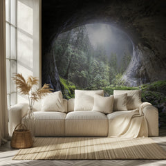Misty Forest Cave Arch