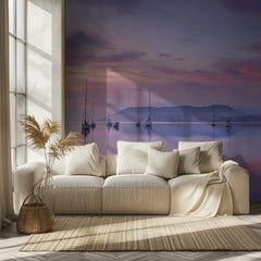 Pink Sky Sailboats