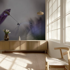 Purple Flower Dewdrop