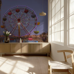 Colorful Fairground Night