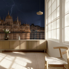 Budapest Parliament Lightning