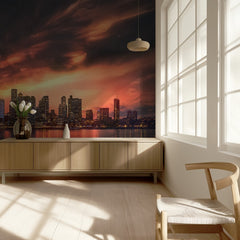 Vibrant Skyline Reflections