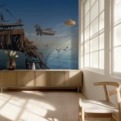 Flying Steampunk Ship