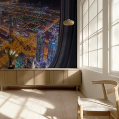 Night City Window View
